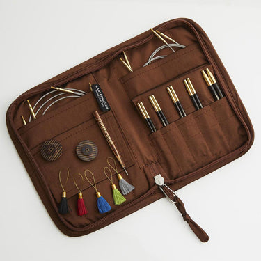 Lantern Moon Ebony Interchangeable Needle Sets - Heritage - 4 Inch Tips US 3-8 - Zoom Image