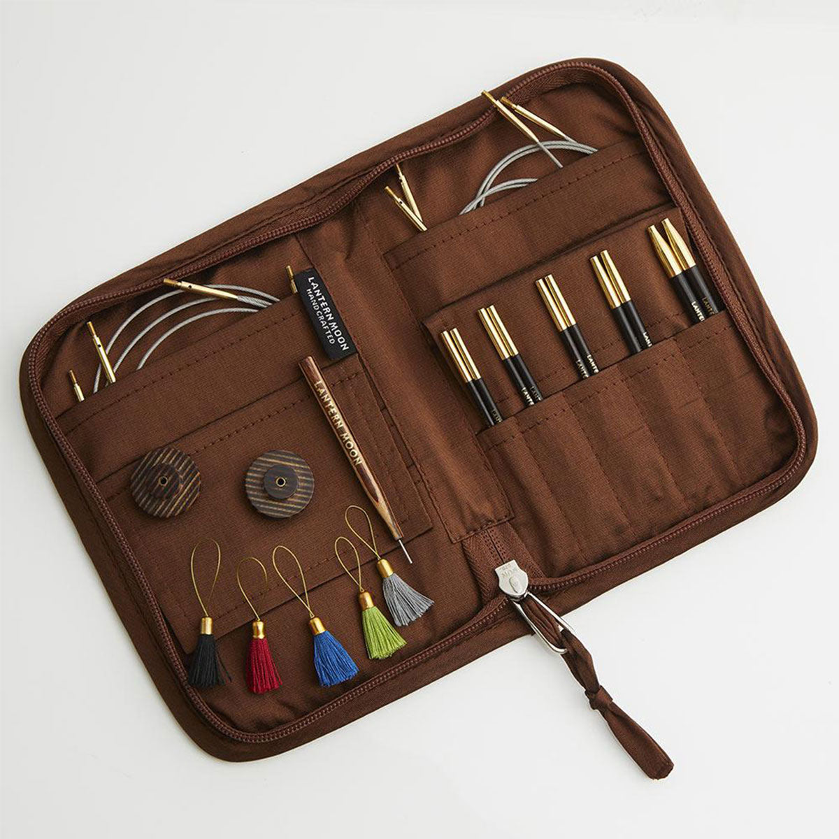 Lantern Moon Ebony Interchangeable Needle Sets - Heritage - 4 Inch Tips US 3-8 - Extra Image
