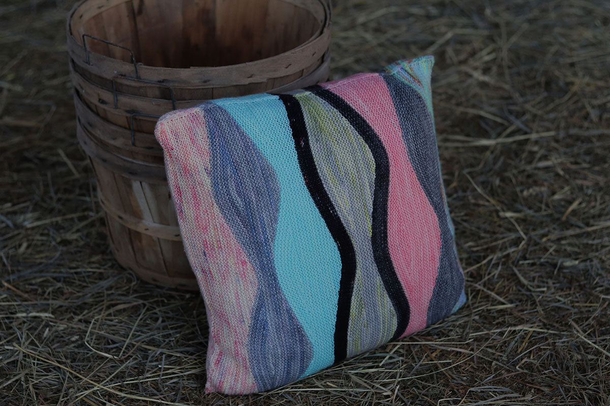Koigu Pencil Box Collection 3.0 Patterns - Undulations Pillow - PDF Download - Extra Image
