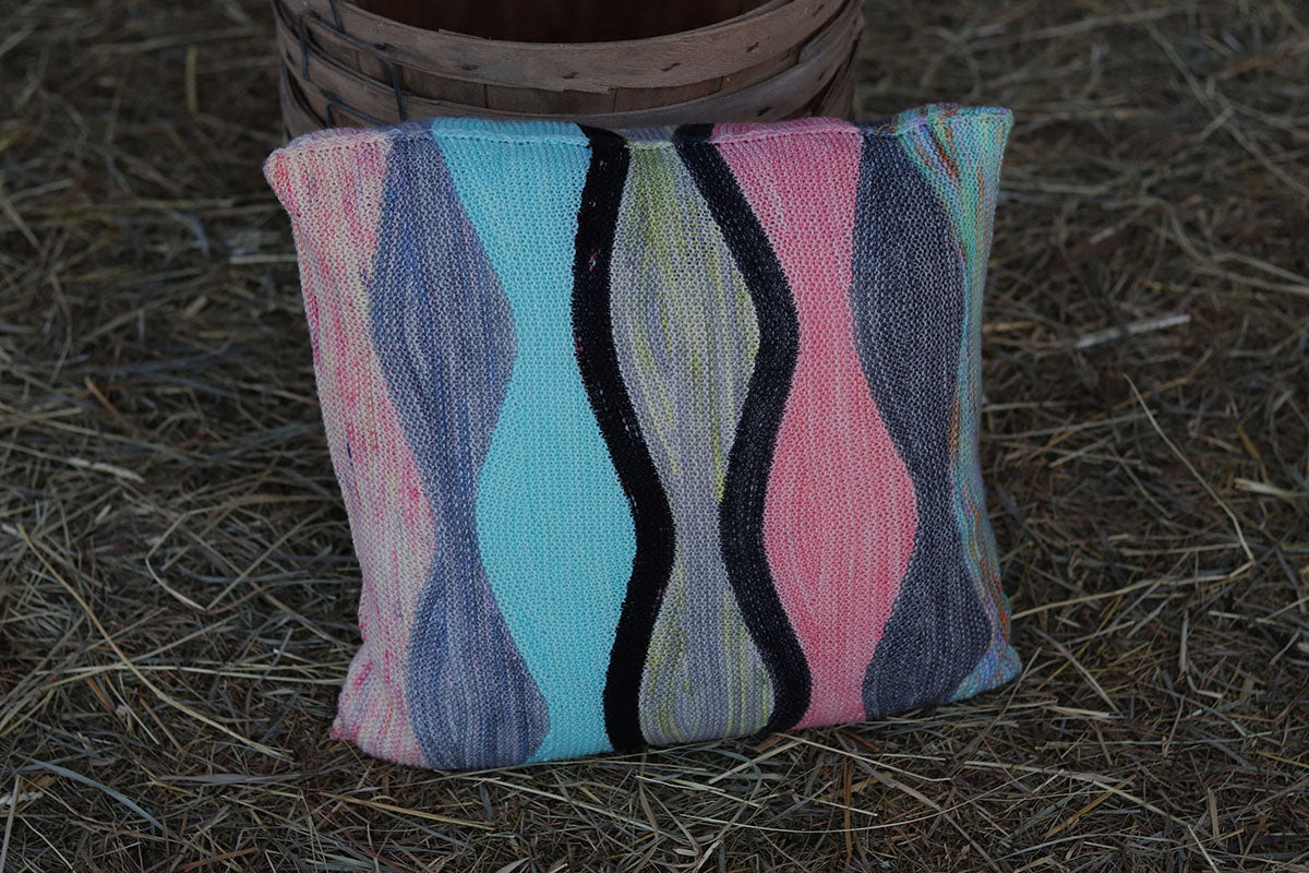 Koigu Pencil Box Collection 3.0 Patterns - Undulations Pillow - PDF Download - Extra Image
