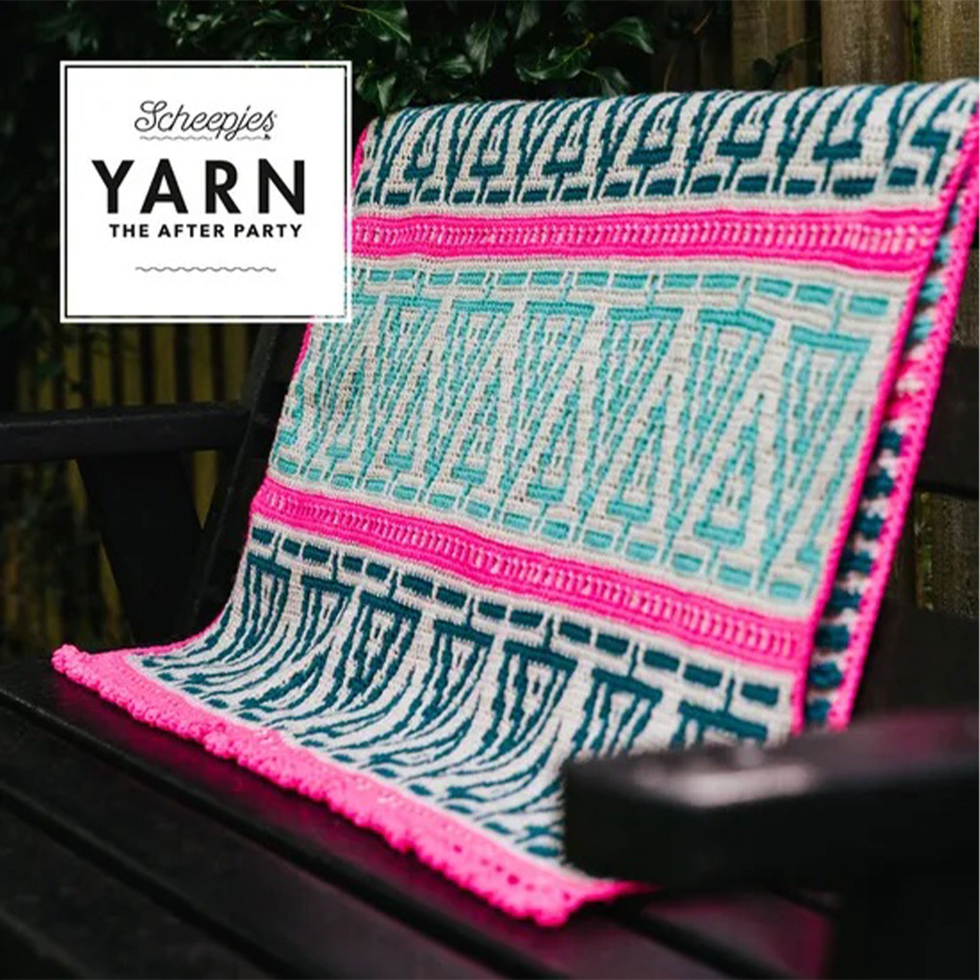 Scheepjes YARN The After Party Patterns - 154 Folk Trees Blanket - Zoom Image
