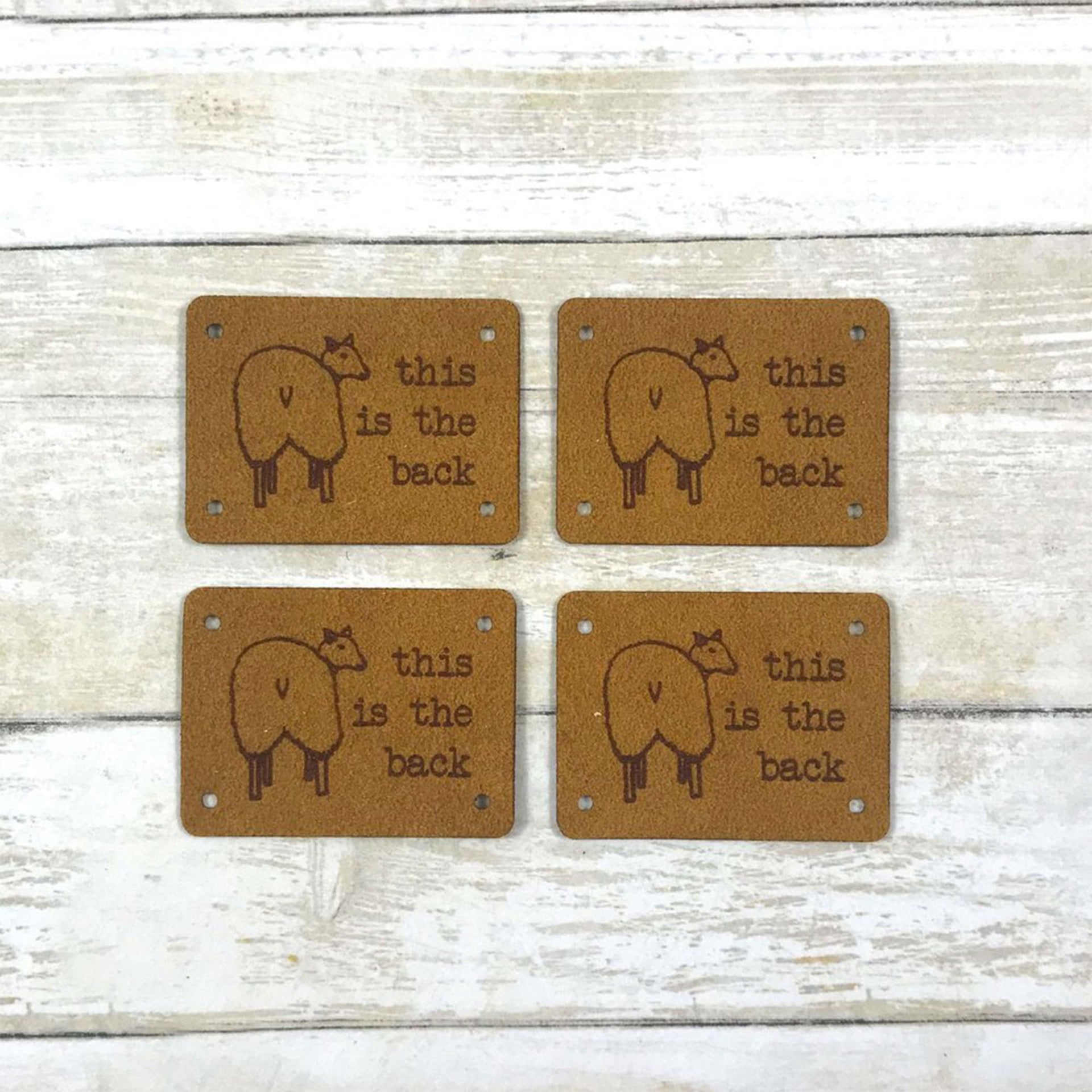 Katrinkles Faux Suede Tags - This Is The Back - Zoom Image
