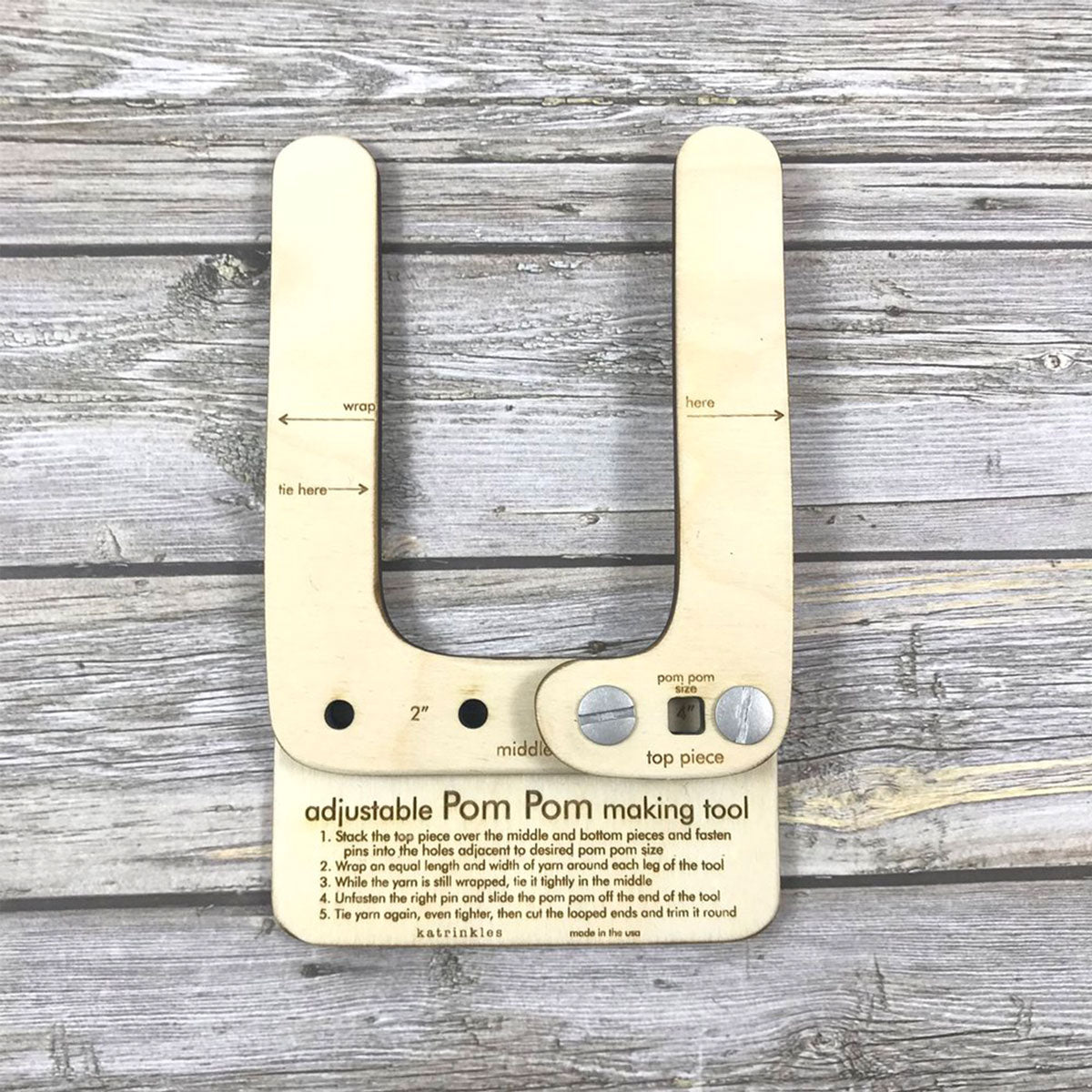 Katrinkles Tools - Adjustable Pom Pom Making Tool - Extra Image
