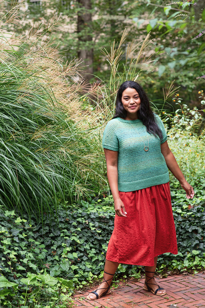 Berroco Summer Sesame Patterns - Vittoria Tee - PDF Download - Extra Image
