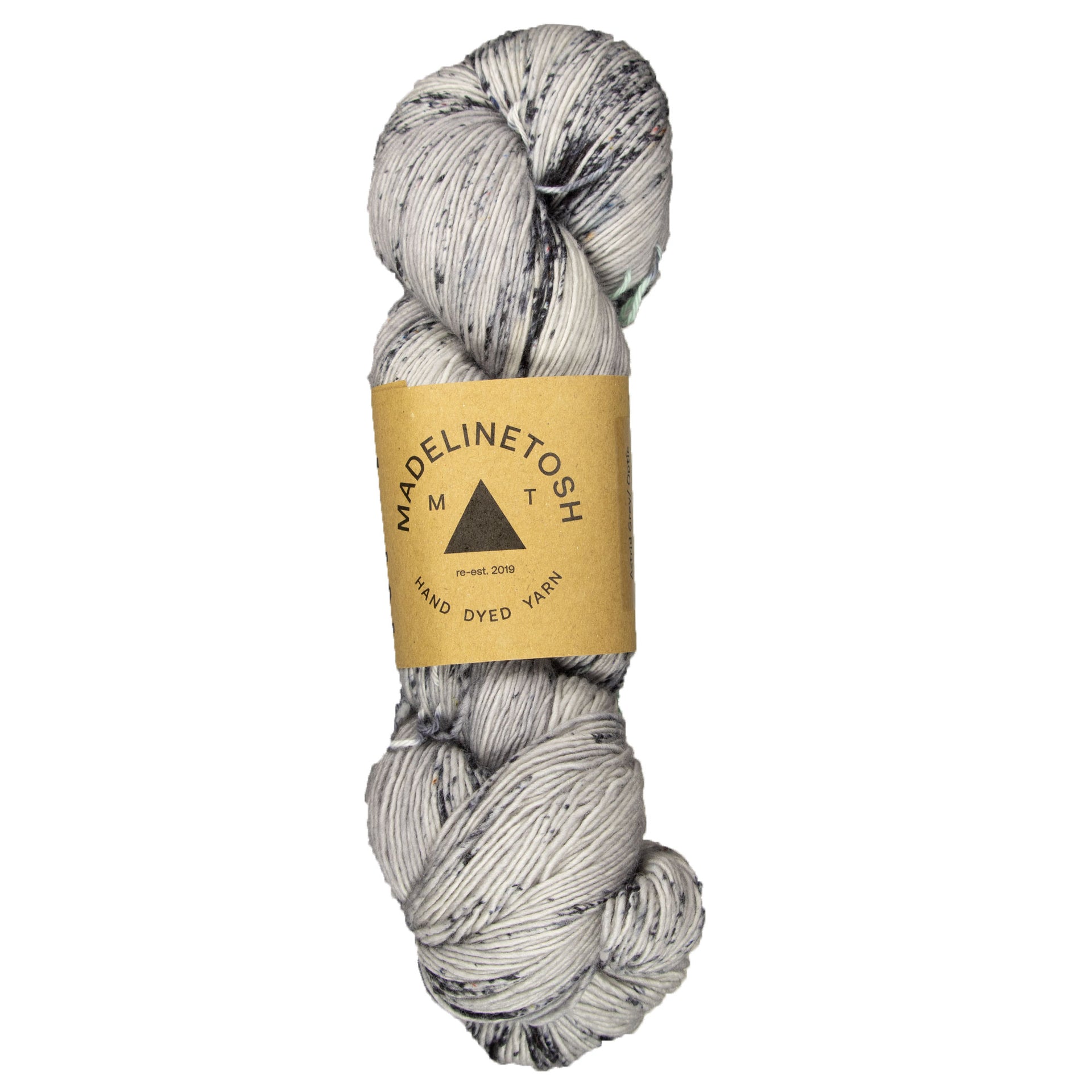 Madelinetosh Tosh Merino Light Yarn - Astrid Grey/ Optic - Zoom Image
