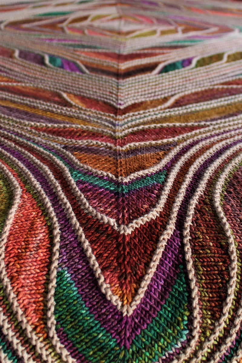 Urth Yarns Uneek Worsted and Harvest Worsted Chromatophore Blanket Kit - Extra Image
