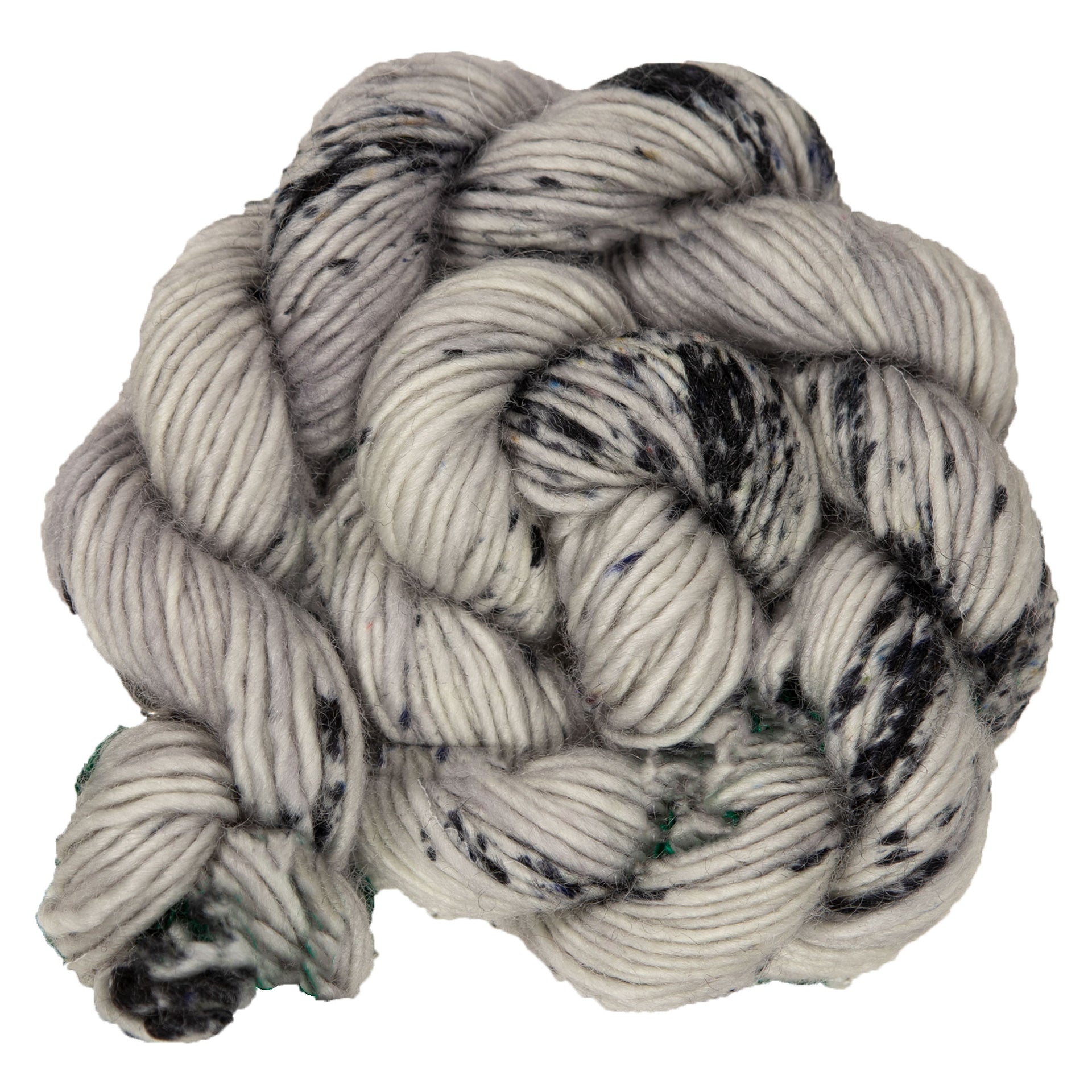Madelinetosh Unicorn Tails Yarn - Astrid Grey/ Optic - Zoom Image
