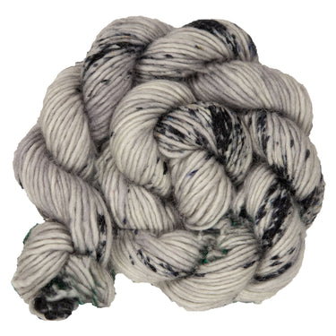Madelinetosh Unicorn Tails Yarn - Astrid Grey/ Optic - Zoom Image