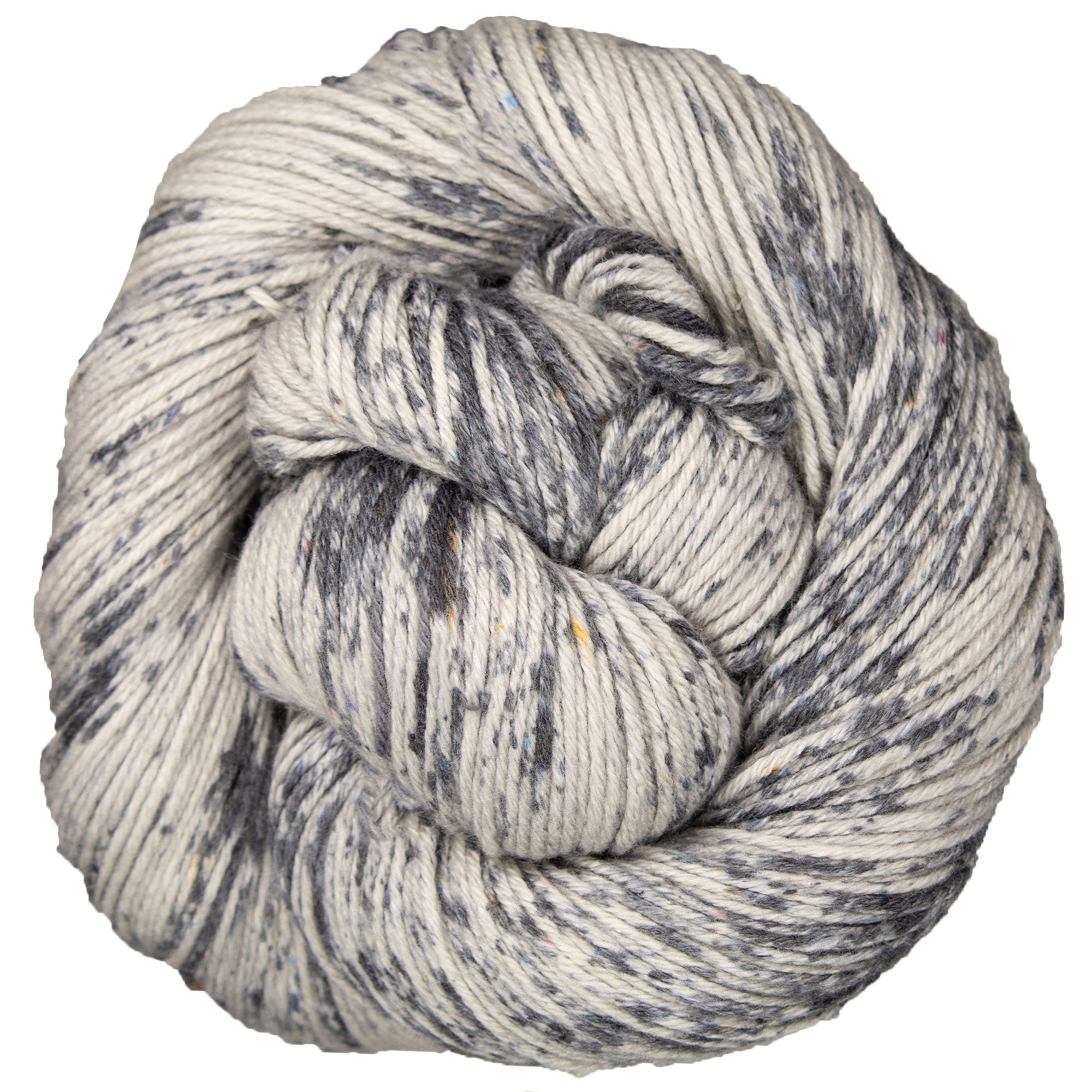 Madelinetosh Wool + Cotton Yarn - Astrid Grey/ Optic - Zoom Image