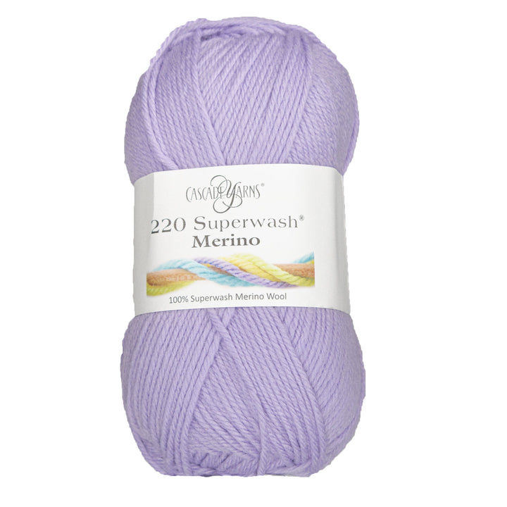 Cascade Yarns 220 Superwash Merino Yarn - 124 Pastel Lilac - Zoom Image
