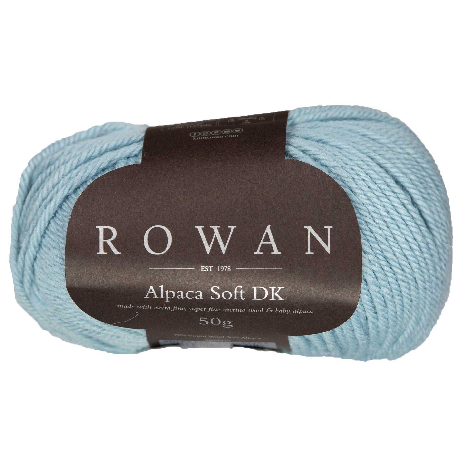 Rowan Alpaca Soft DK Yarn - 232 Blue Haze - Zoom Image
