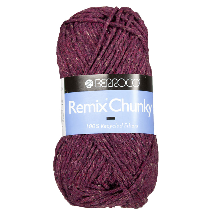 Berroco Remix Chunky Yarn - 9965 Plum - Zoom Image