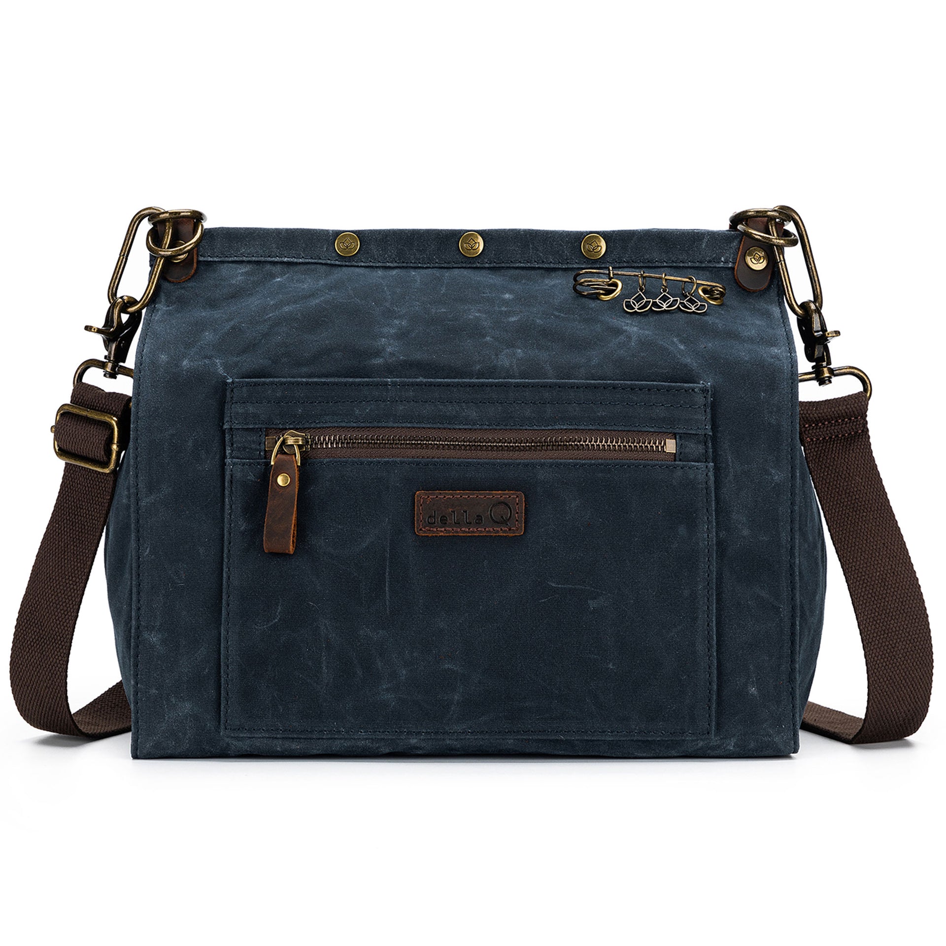 della Q Maker's Canvas Rucksack - Blue - Zoom Image
