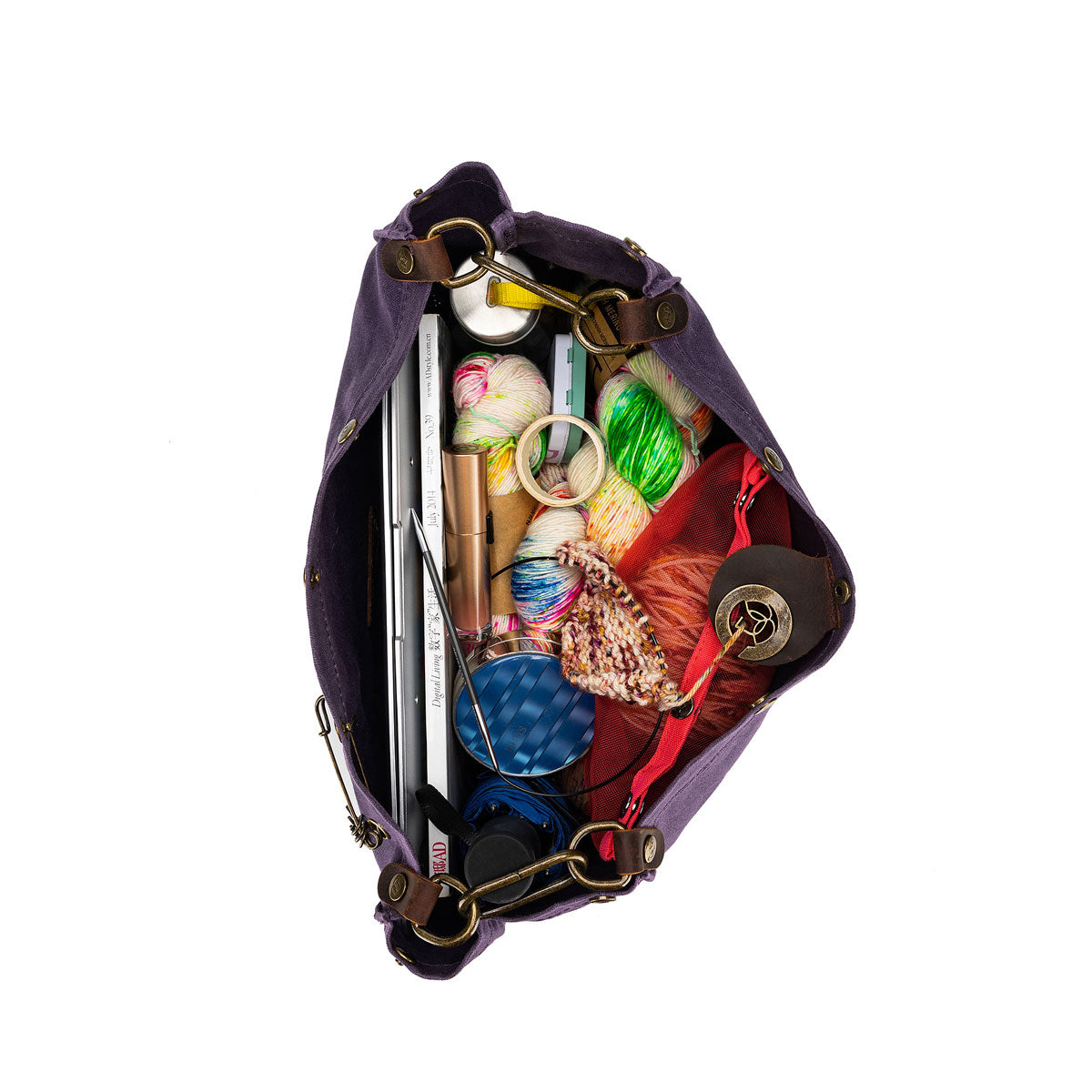 della Q Maker's Canvas Rucksack - Mustard - Extra Image