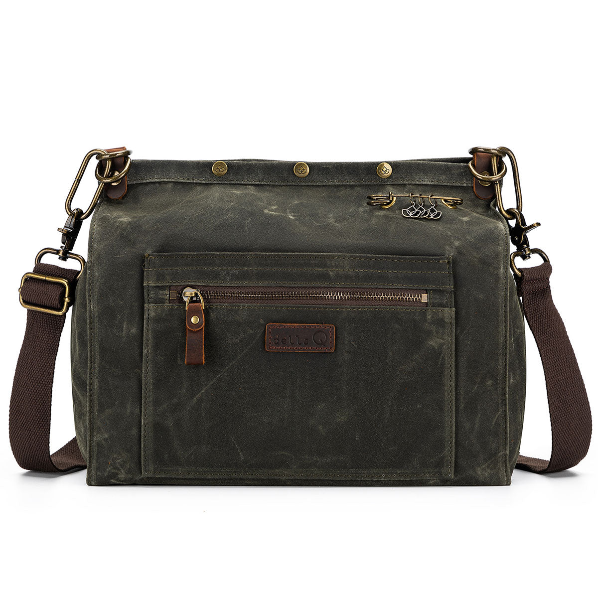 della Q Maker's Canvas Rucksack - Olive - Extra Image