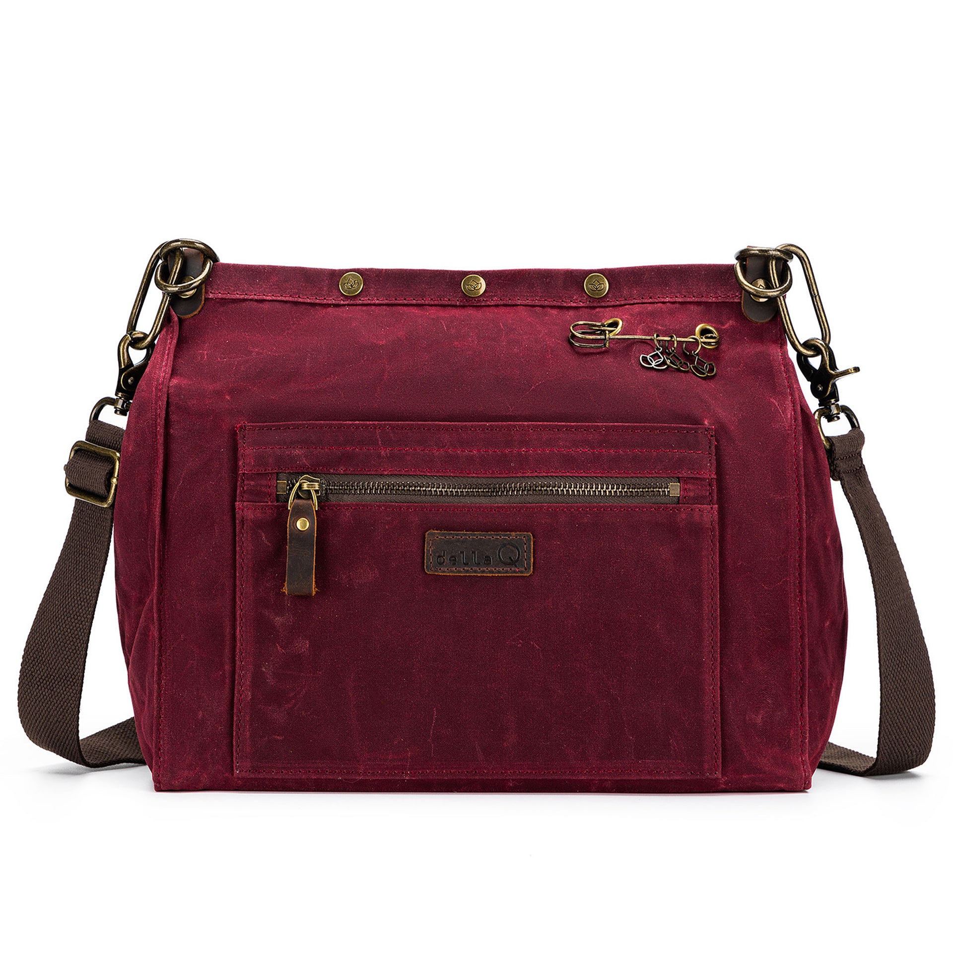 della Q Maker's Canvas Rucksack - Red - Zoom Image
