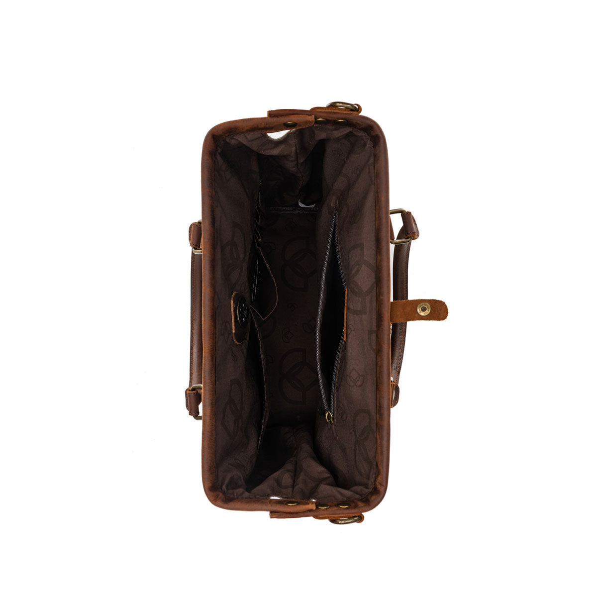della Q Maker's Canvas Satchel - Mustard - Extra Image