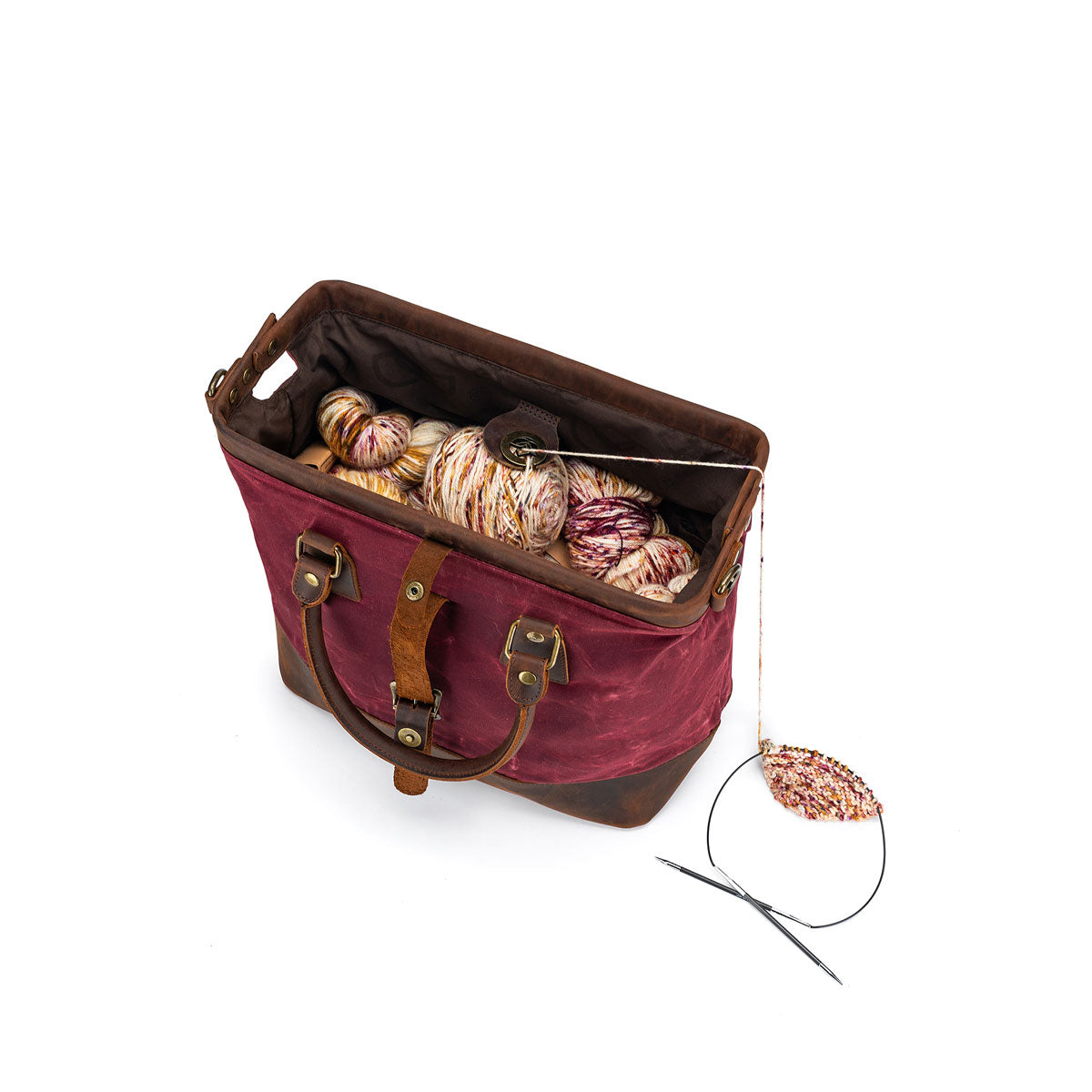 della Q Maker's Canvas Satchel - Mustard - Extra Image