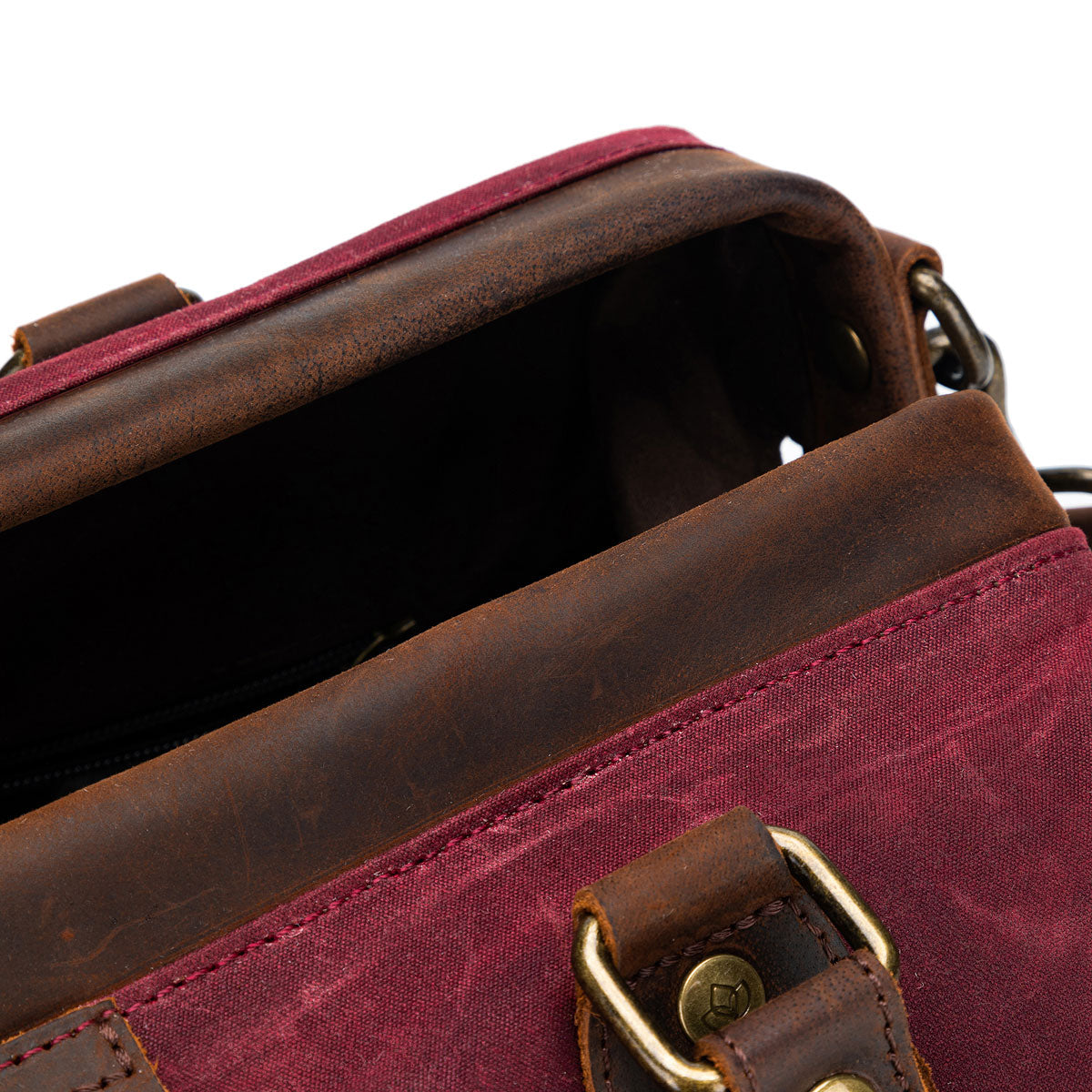 della Q Maker's Canvas Satchel - Mustard - Extra Image