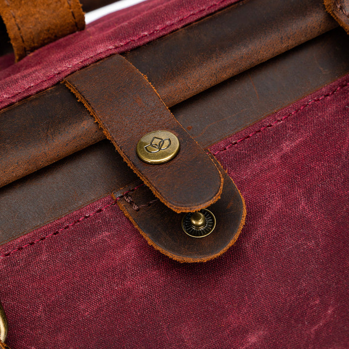 della Q Maker's Canvas Satchel - Mustard - Extra Image