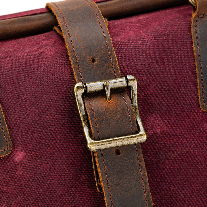 della Q Maker's Canvas Satchel - Mustard - Extra Image