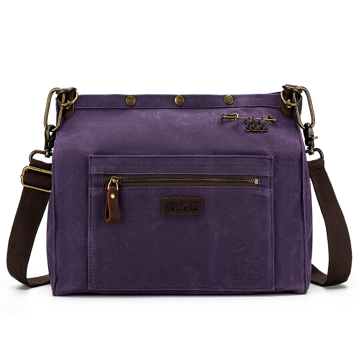 della Q Maker's Canvas Rucksack - Purple - Extra Image