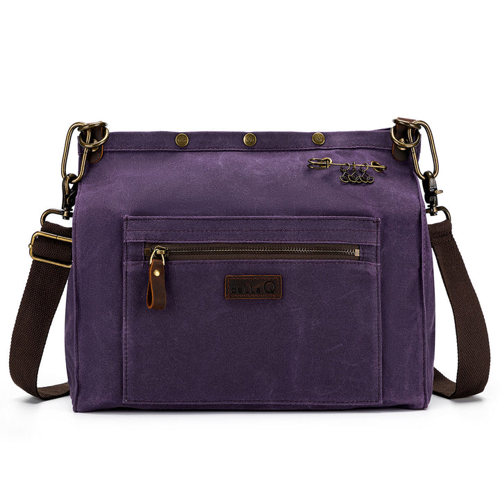 della Q Maker's Canvas Rucksack - Purple - Extra Image