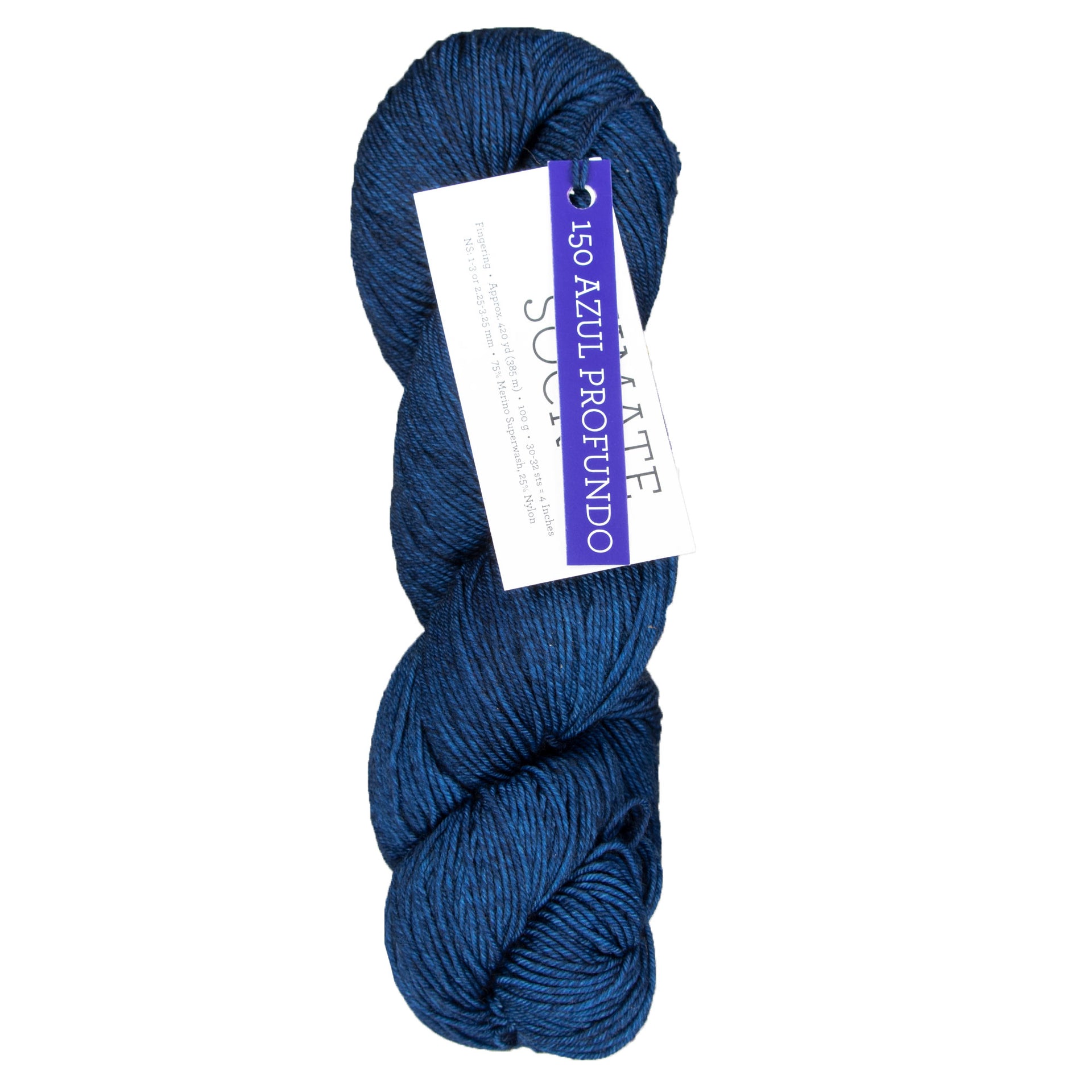 Malabrigo Ultimate Sock Yarn - 150 Azul Profundo - Zoom Image
