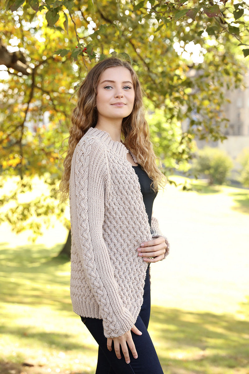 Plymouth Yarn Patterns - 3364 Cabled Cardigan - PDF Download - Extra Image
