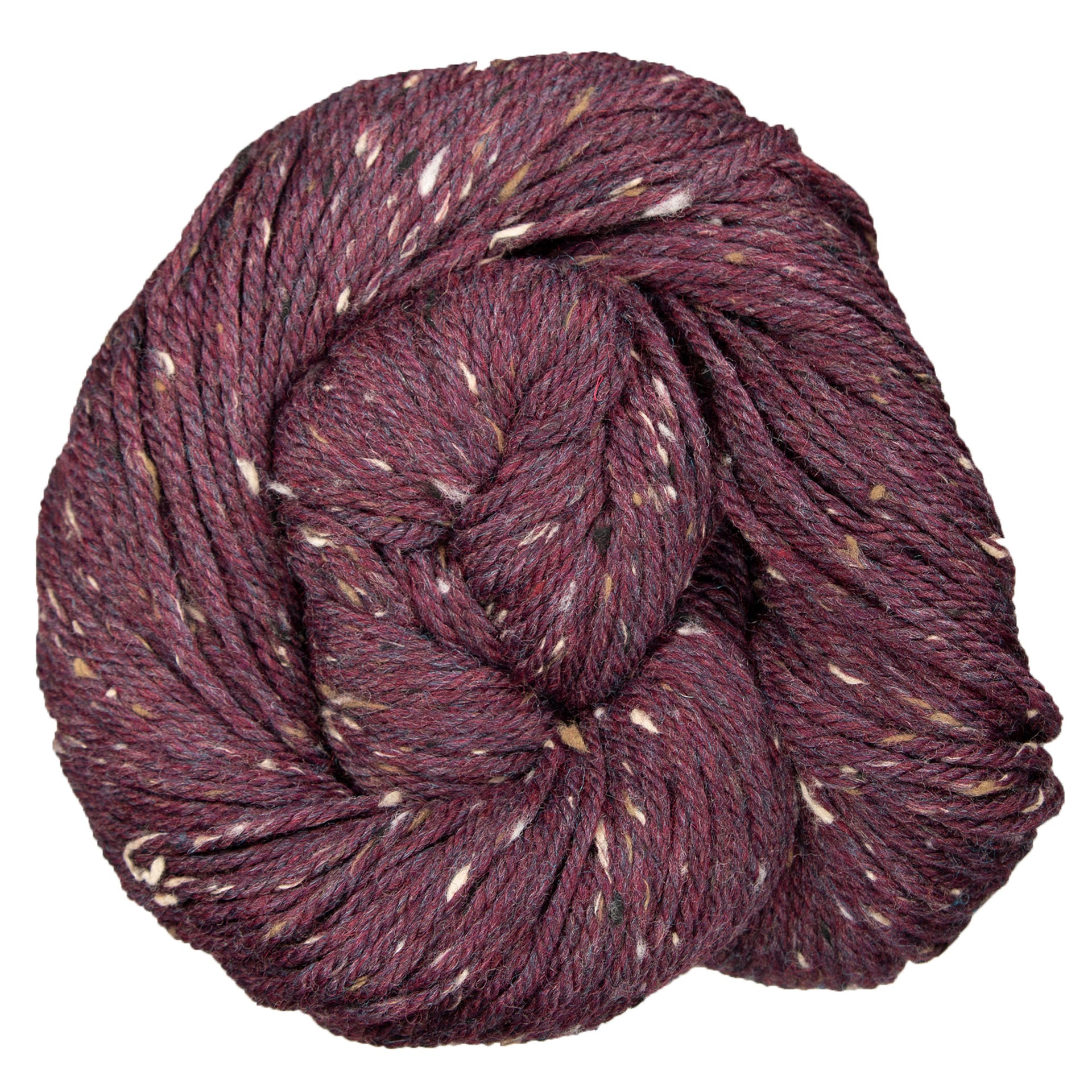 Blue Sky Fibers Woolstok Tweed (Aran) Yarn - 3311 Plum Brandy - Zoom Image
