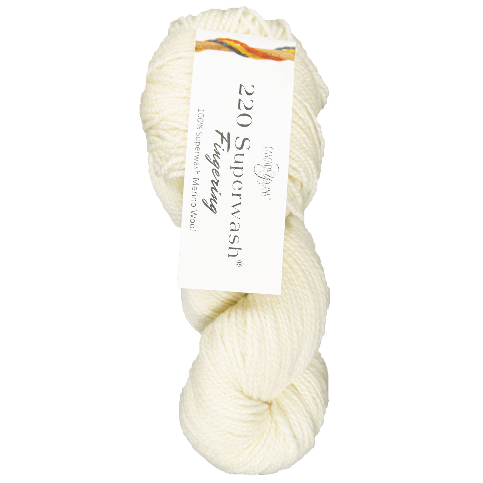 Cascade Yarns 220 Superwash Fingering Yarn - 128 Banana Cream - Zoom Image