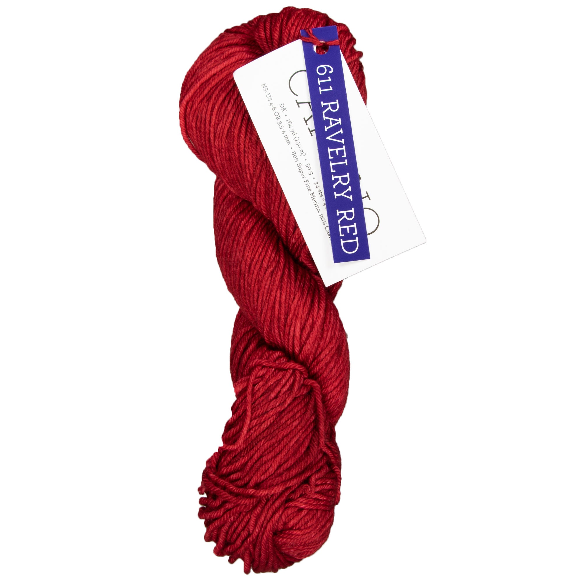 Malabrigo Caprino Yarn - 611 Ravelry Red - Zoom Image