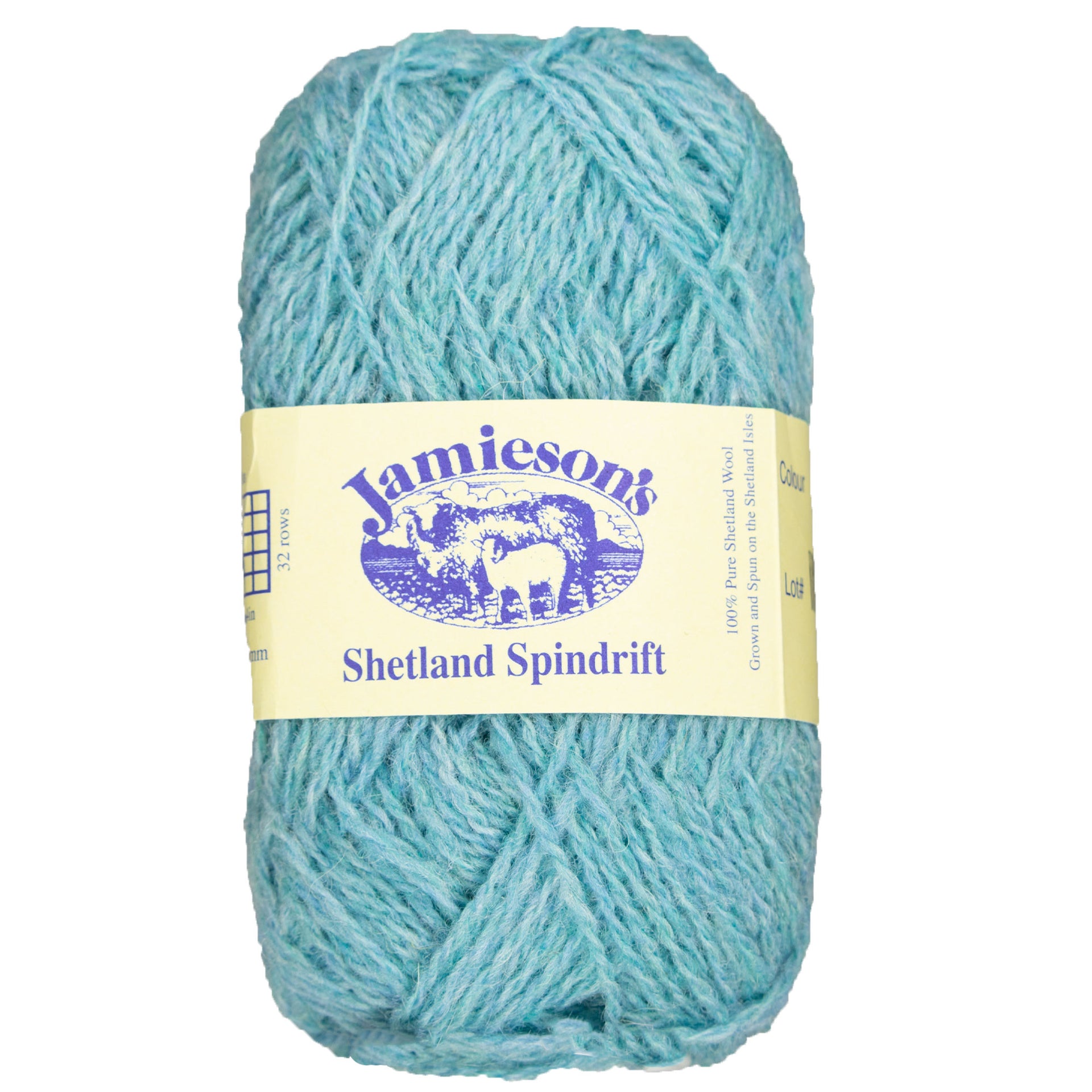 Jamieson's of Shetland Spindrift Yarn - 929 Aqua - Zoom Image
