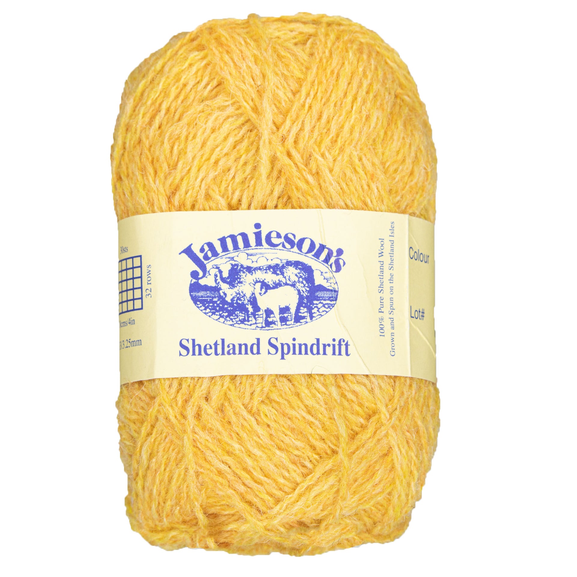 Jamieson's of Shetland Spindrift Yarn - 182 Buttercup - Zoom Image

