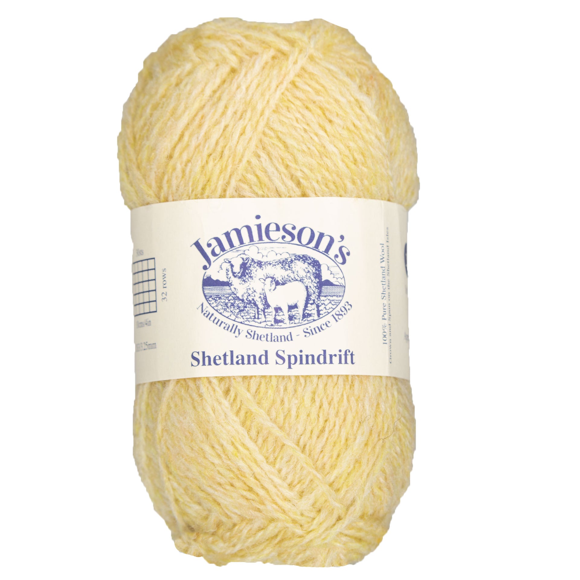 Jamieson's of Shetland Spindrift Yarn - 179 Buttermilk - Zoom Image
