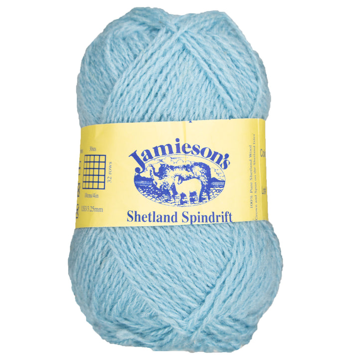 Jamieson's of Shetland Spindrift Yarn - 655 China Blue - Zoom Image