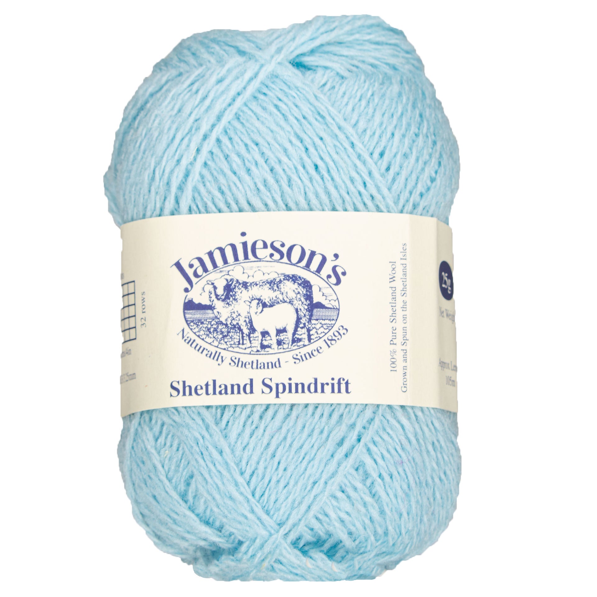 Jamieson's of Shetland Spindrift Yarn - 764 Cloud - Zoom Image
