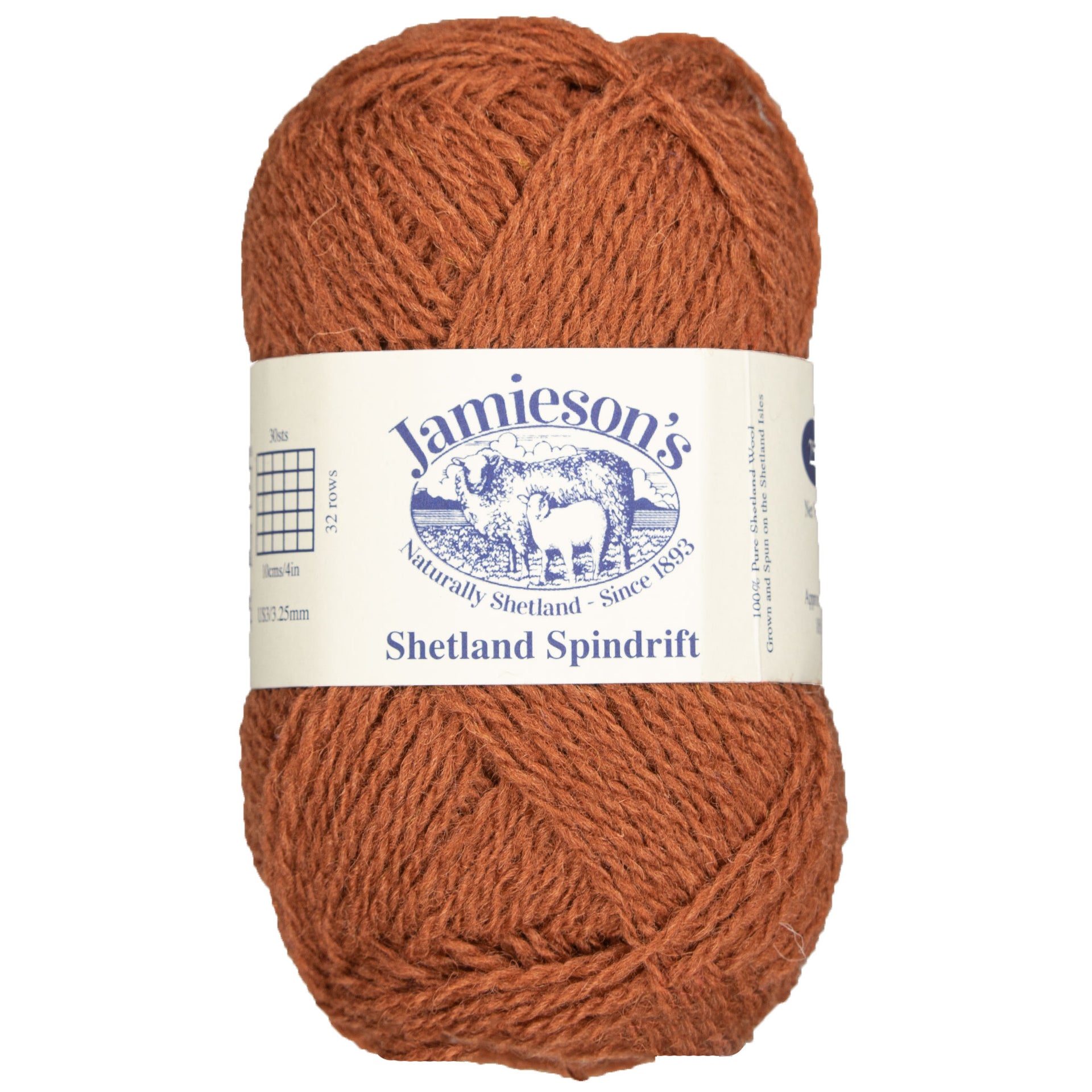 Jamieson's of Shetland Spindrift Yarn - 870 Cocoa - Zoom Image

