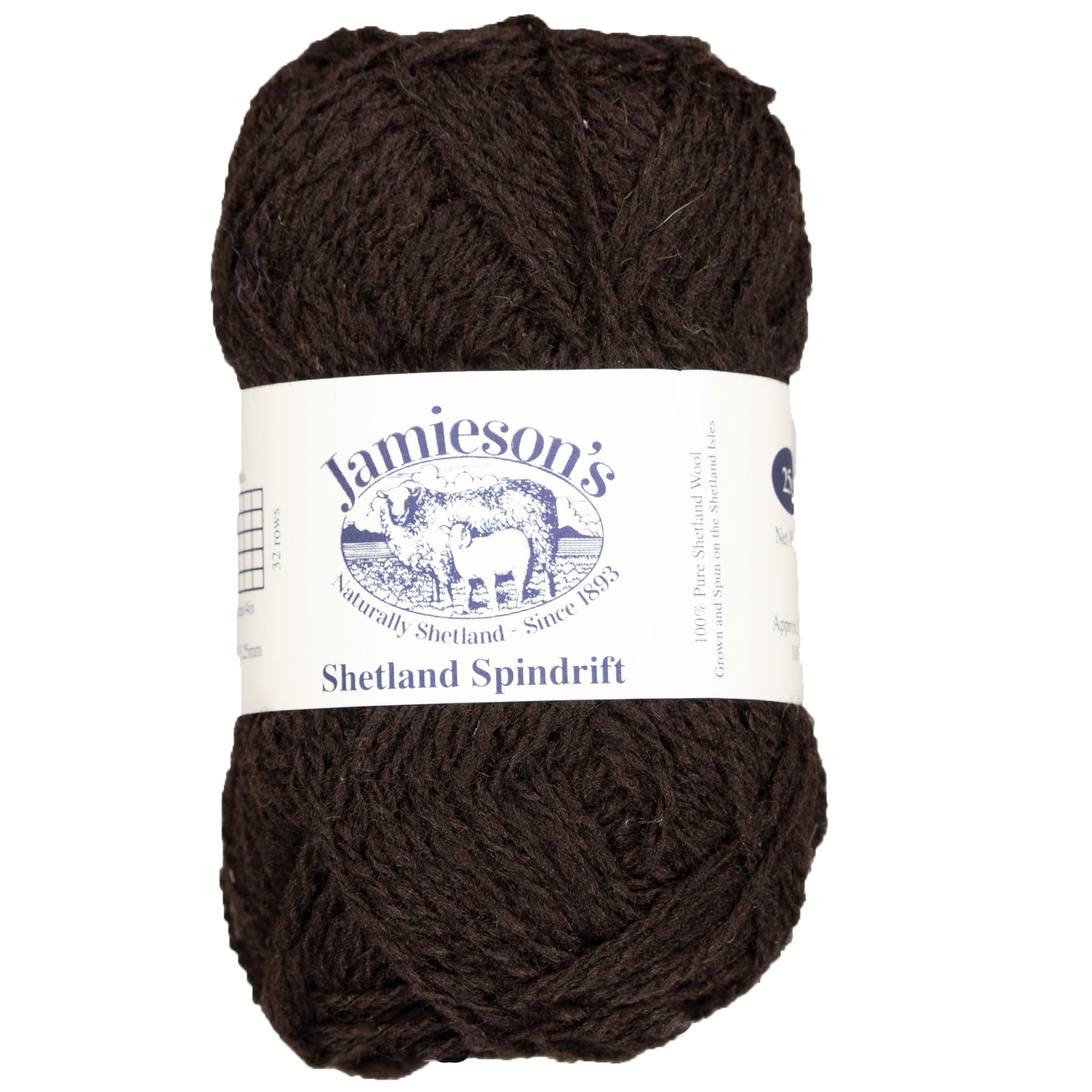 Jamieson's of Shetland Spindrift Yarn - 970 Espresso - Zoom Image
