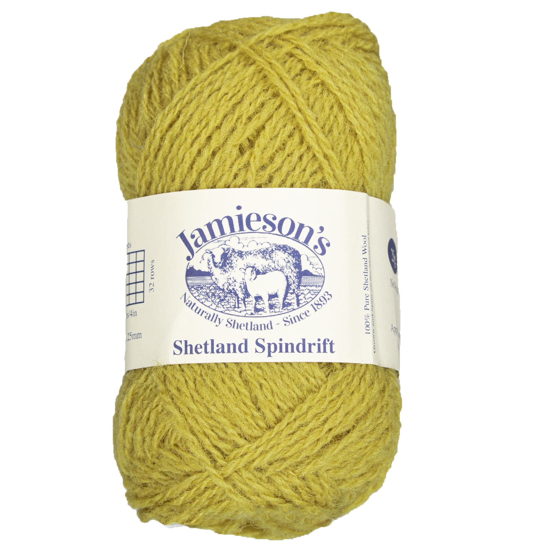 Jamieson's of Shetland Spindrift Yarn - 289 Gold - Zoom Image
