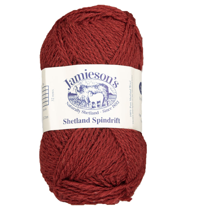 Jamieson's of Shetland Spindrift Yarn - 587 Madder - Zoom Image