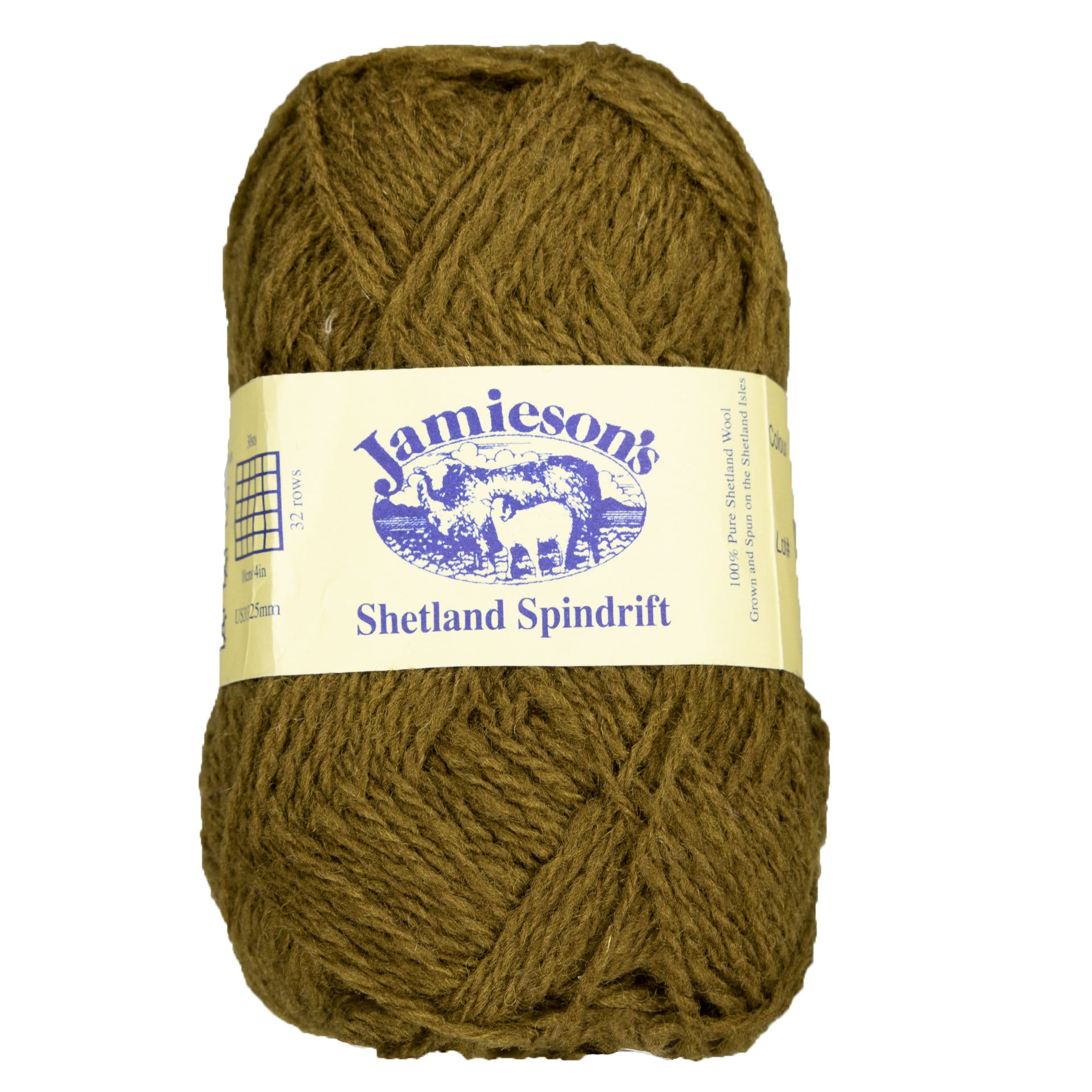 Jamieson's of Shetland Spindrift Yarn - 429 Old Gold - Zoom Image
