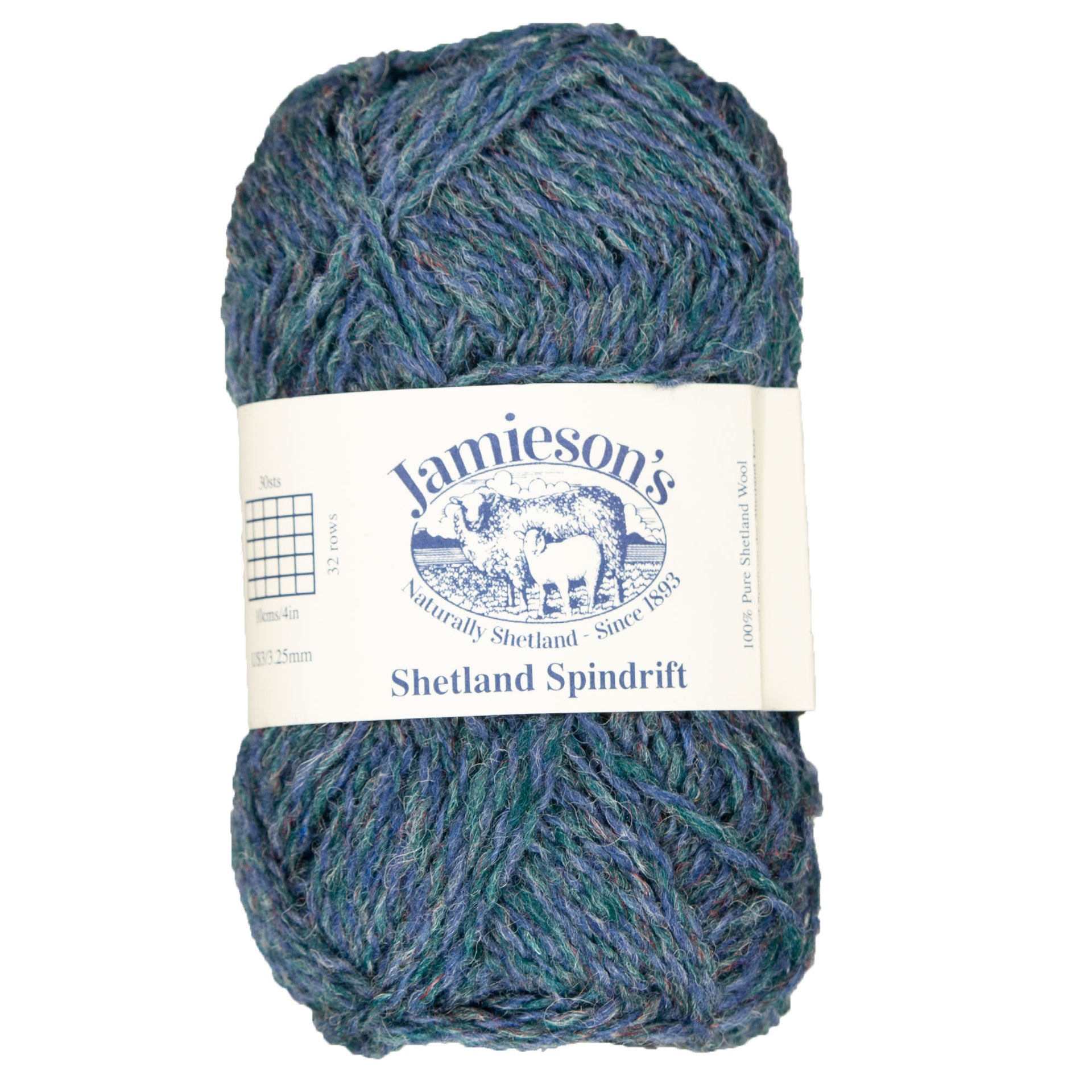 Jamieson's of Shetland Spindrift Yarn - 763 Pacific - Zoom Image
