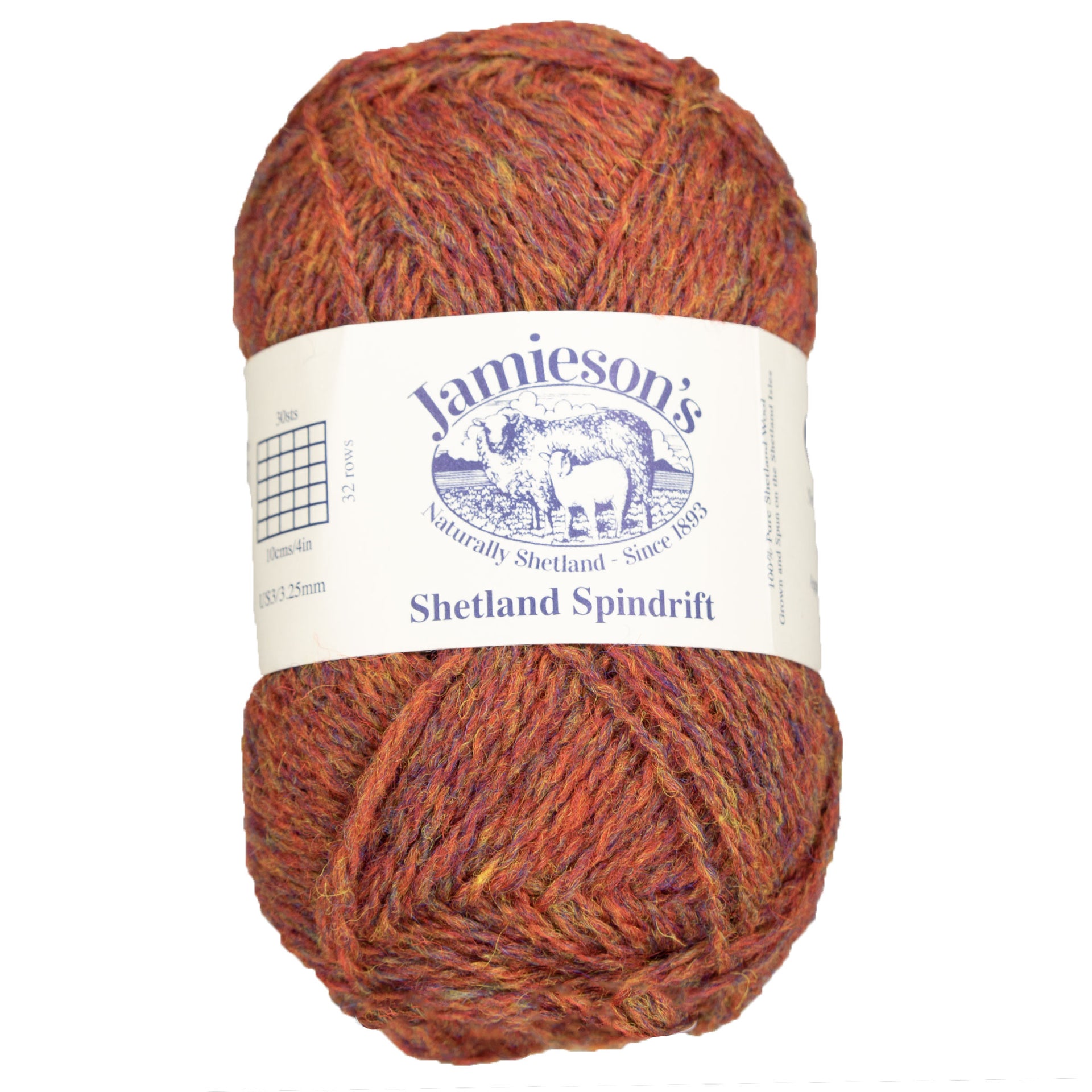 Jamieson's of Shetland Spindrift Yarn - 261 Paprika - Zoom Image
