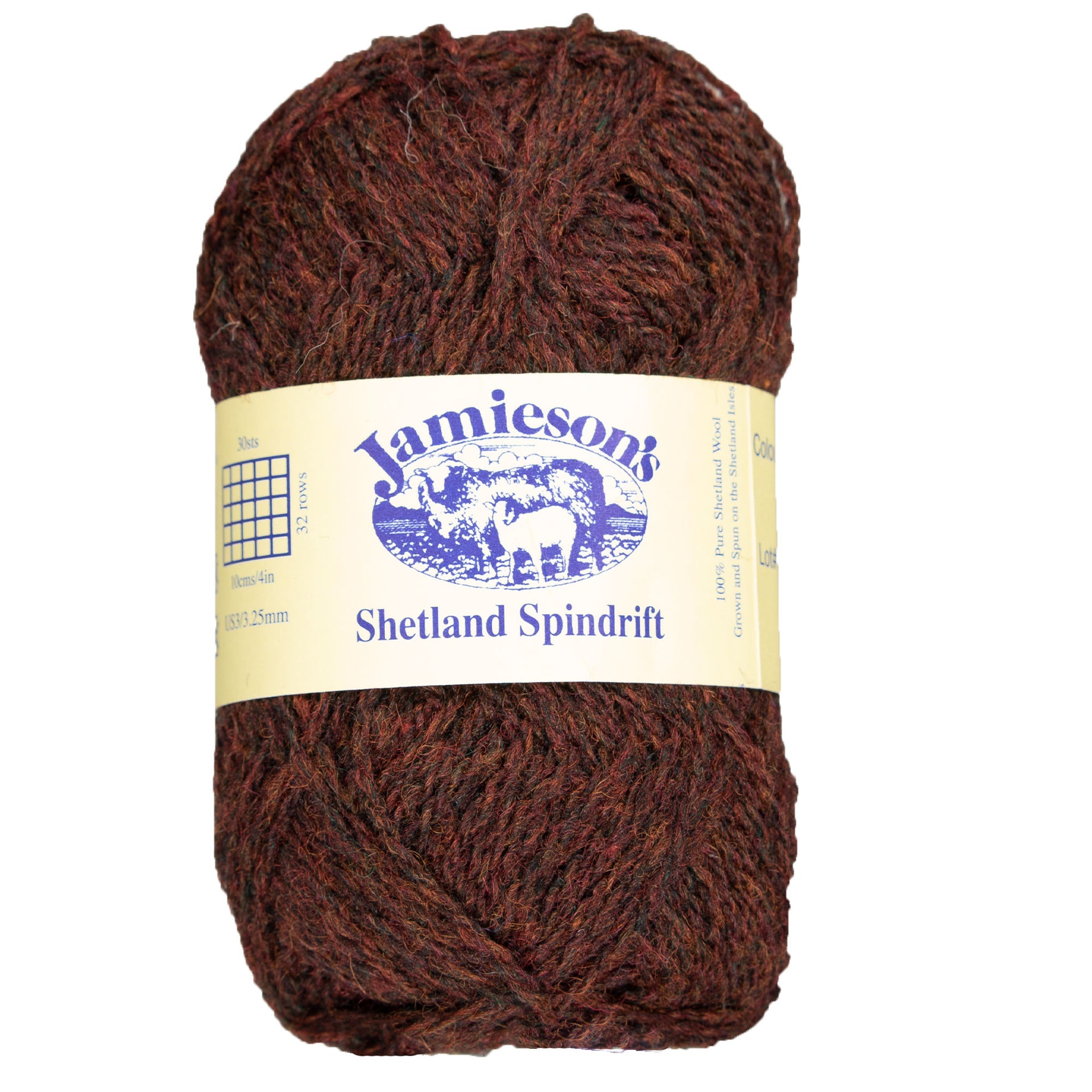 Jamieson's of Shetland Spindrift Yarn - 242 Ruby - Zoom Image

