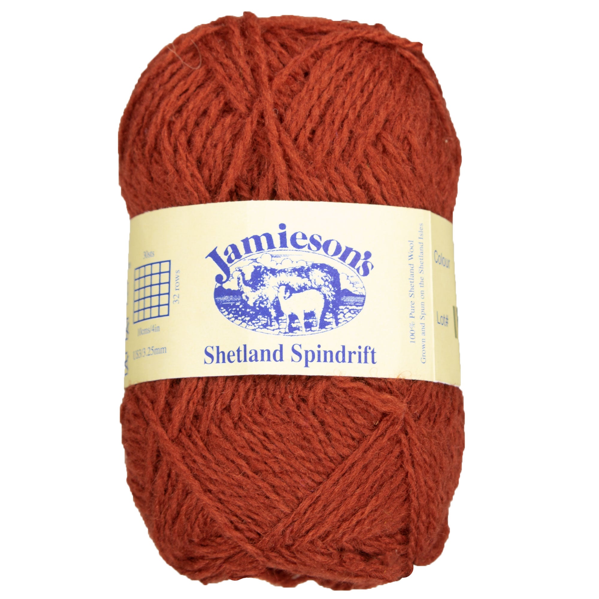 Jamieson's of Shetland Spindrift Yarn - 578 Rust - Zoom Image
