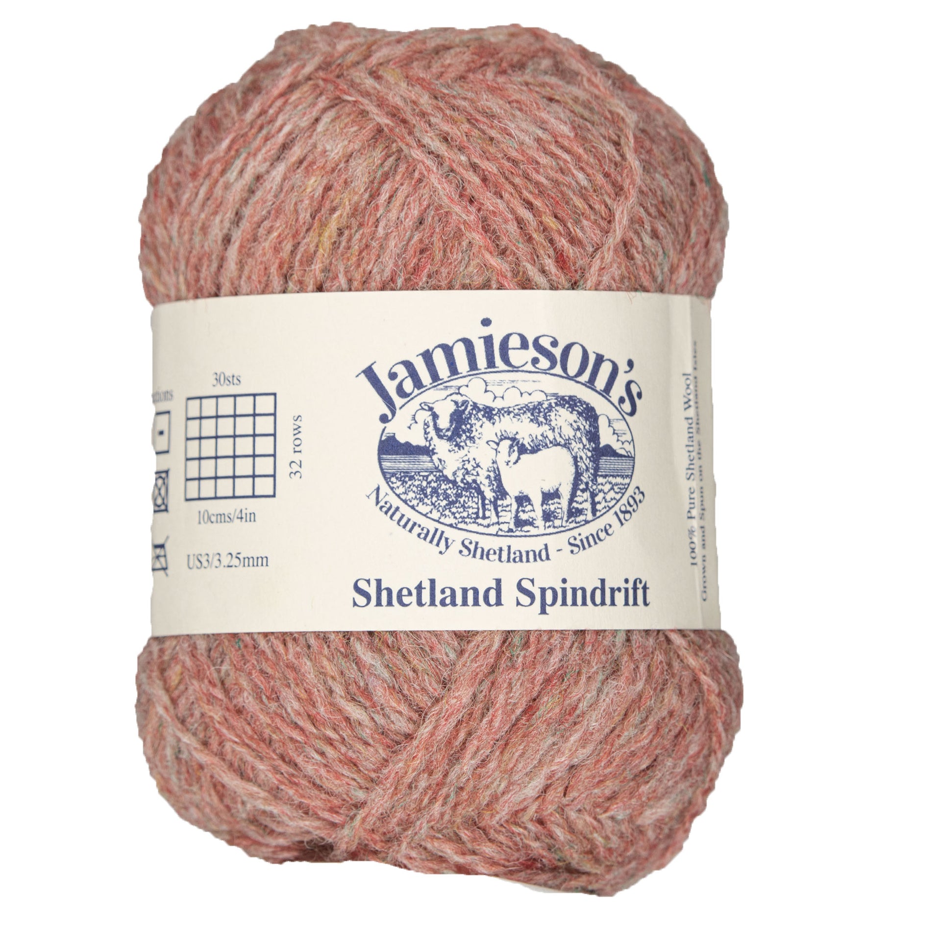 Jamieson's of Shetland Spindrift Yarn - 301 Salmon - Zoom Image
