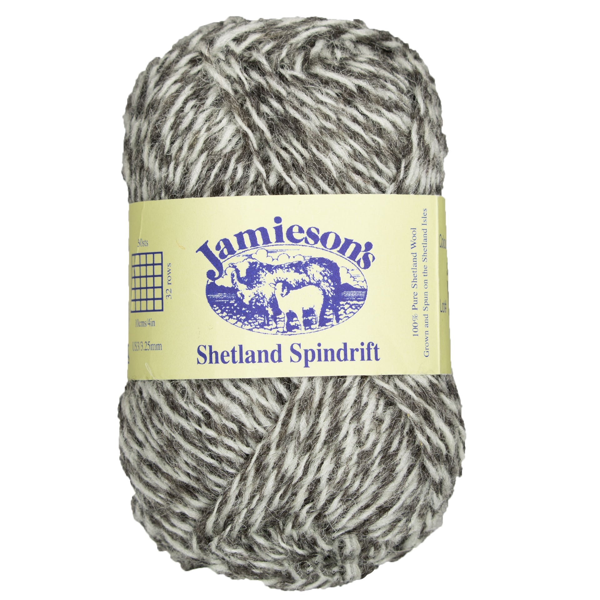 Jamieson's of Shetland Spindrift Yarn - 112 Shaela/White - Zoom Image
