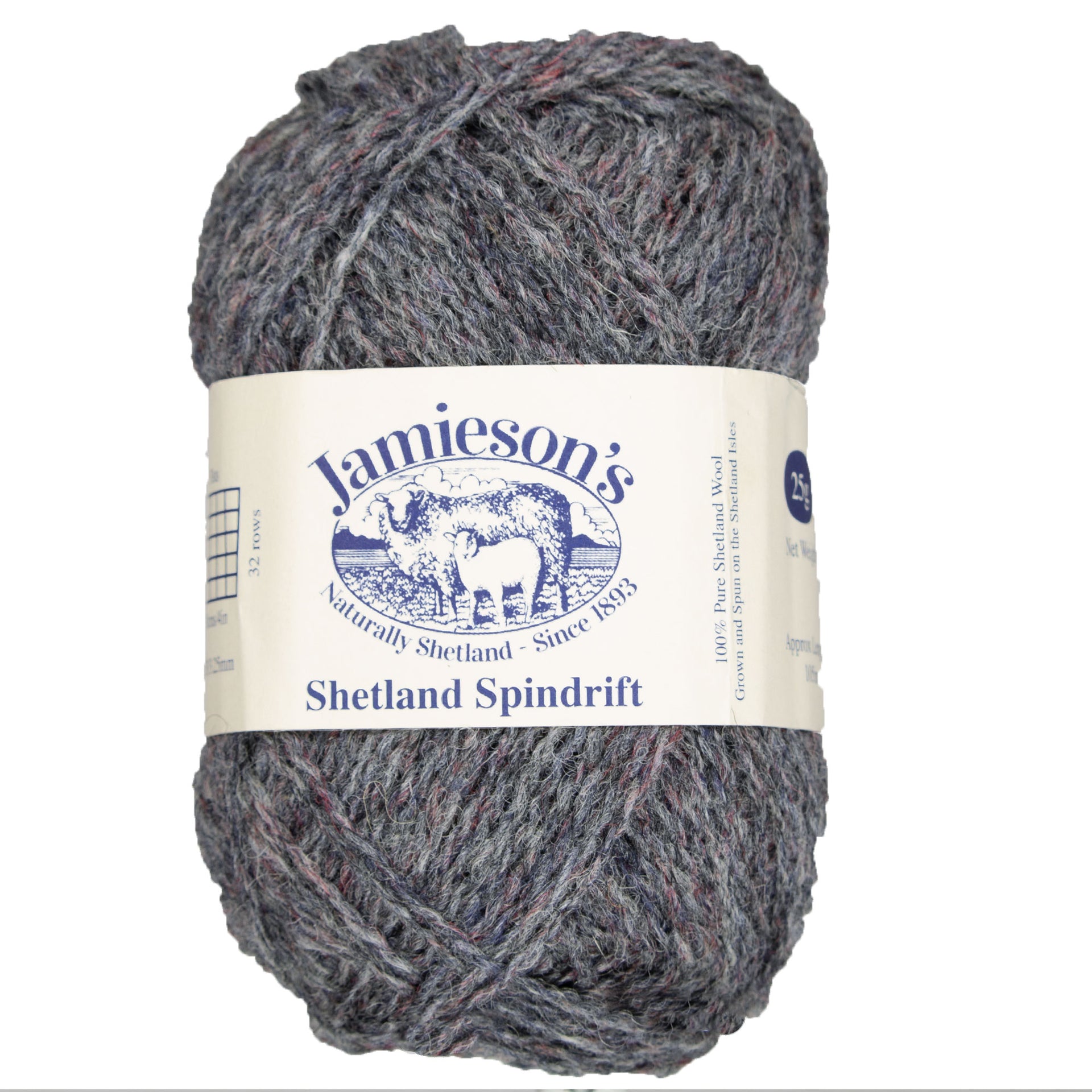 Jamieson's of Shetland Spindrift Yarn - 125 Slate - Zoom Image
