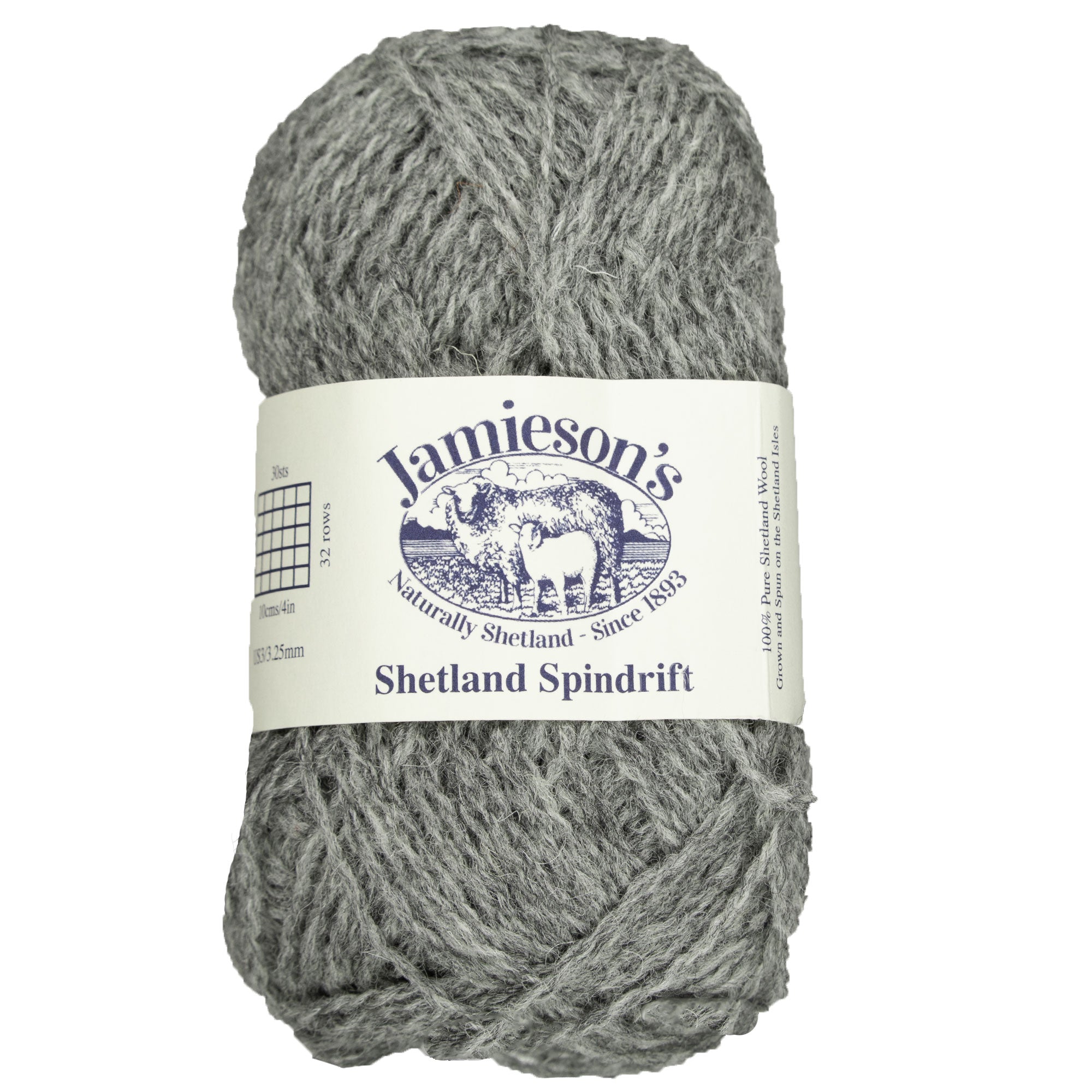 Jamieson's of Shetland Spindrift Yarn - 320 Steel - Zoom Image